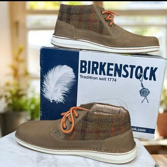 BIRKENSTOCK X HARRIS TWEED 1774 Designer Collaboration Ankle Chukka Boot EU 42 - Picture 9 of 13